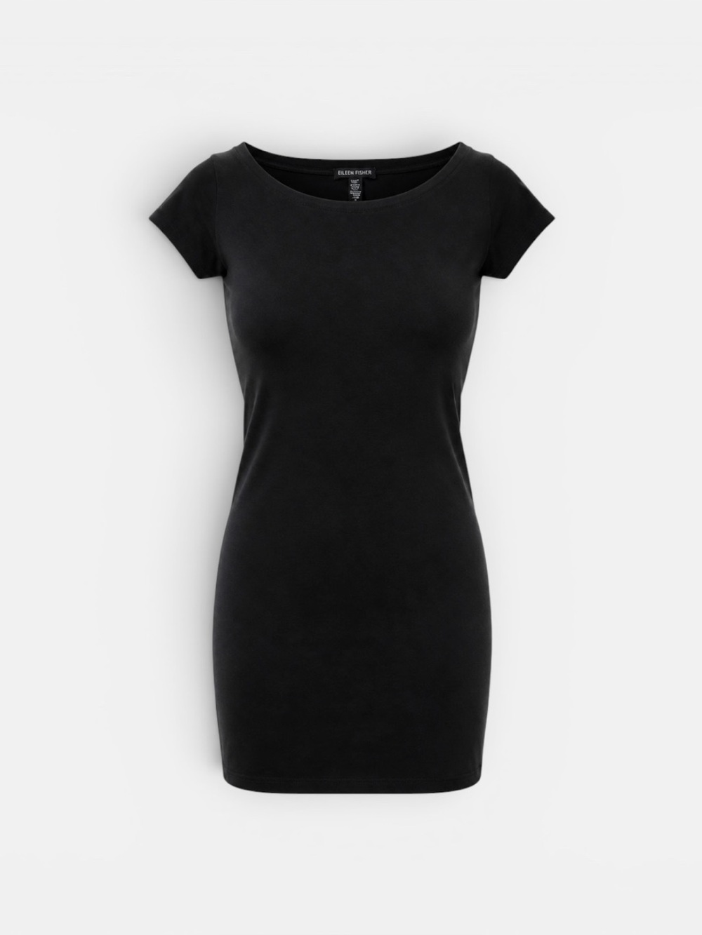 Eileen Fisher Black Mini Shift Dress